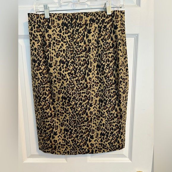 NWT J Crew Animal Print No 2 Pencil Skirt - Picture 4 of 8